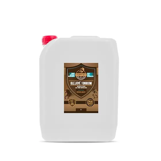 Omezená Nabídka TOPVET Olejové tonikum s repelentním účinkem 5 l 5000ml