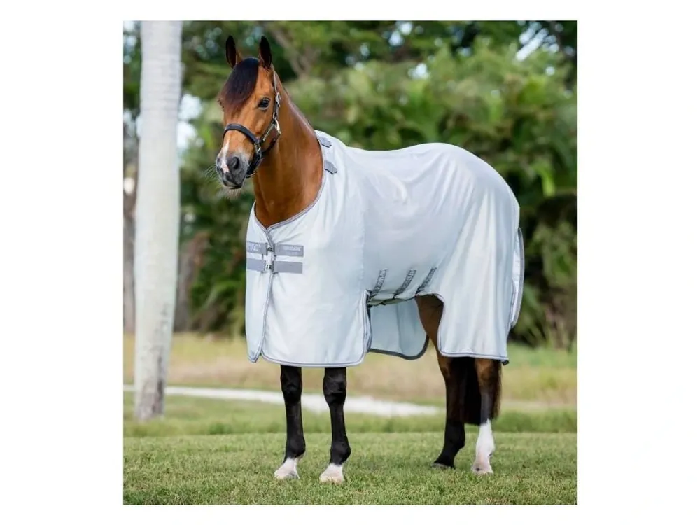Deka proti hmyzu HORSEWARE Amigo Bug Buster silver/titanium grey & silver 140cm Akce
