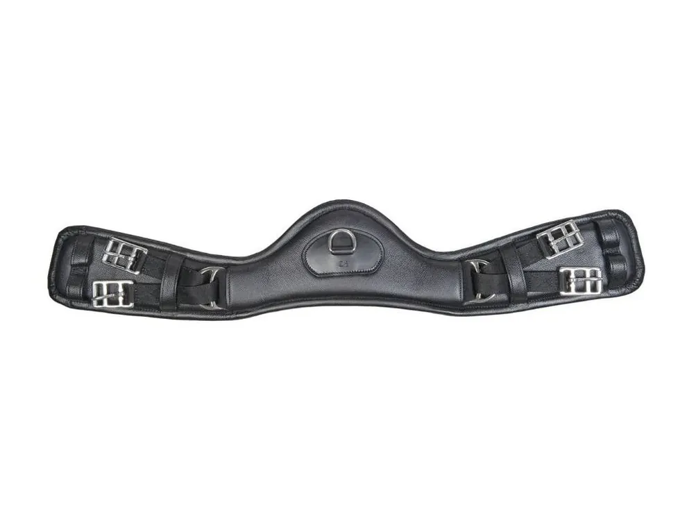 Cenově Výhodný Drezurní podbřišník HKM Dressage Anatomic Elastic black 70cm