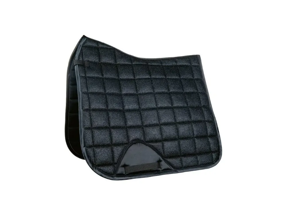 Drezurní podsedlová dečka HKM Glitter Mesh black DR Cenová Bomba
