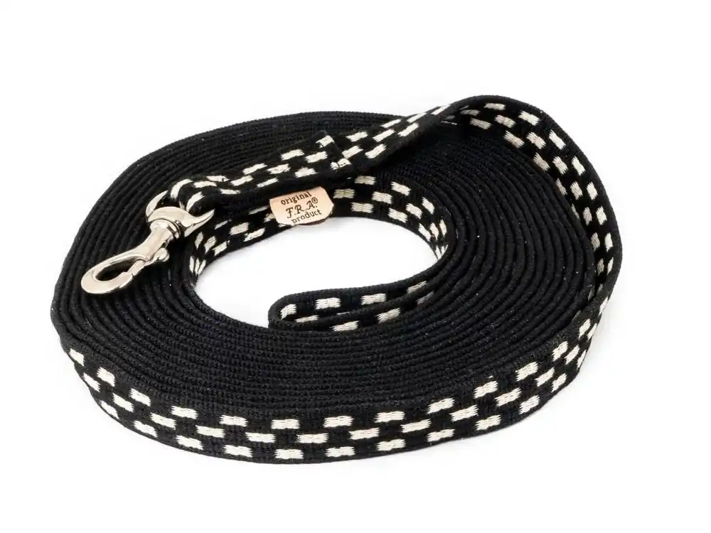 Ověřený Lonž F.R.A. Pardi bavlněná black/white 8,5m