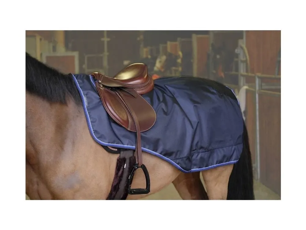 Nepromokavá bederní deka EQUITHEME Tyrex Coolmax 1680D tmavě modrá 155cm Horká Nabídka