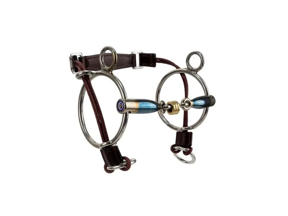 Finální Výprodej Speciální udidlo curbgag TRUST Sweet Iron Brass Ring dvakrát lomené 125mm/16mm