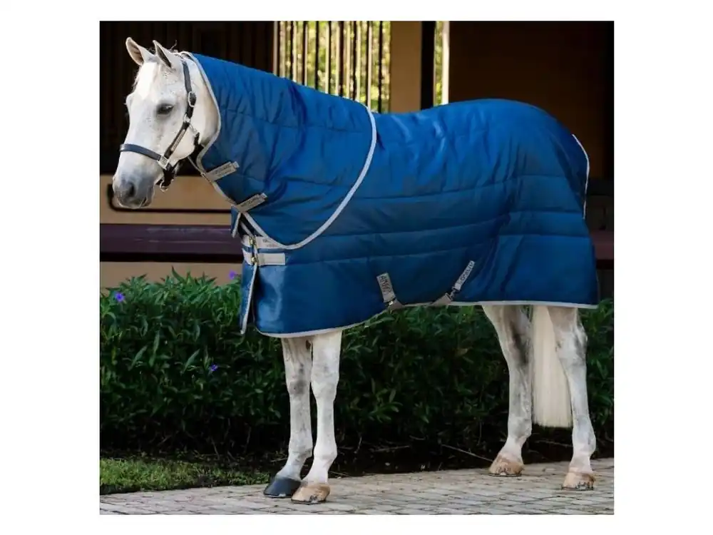 Akční Nabídka Stájová deka HORSEWARE Amigo Ripstop Insulator Plus s krkem 550g navy/titanium grey 125cm