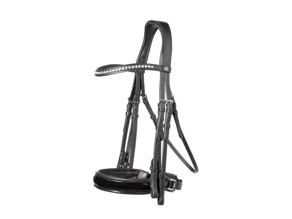 Uzda TRUST Aachen black/black FULL Sleva