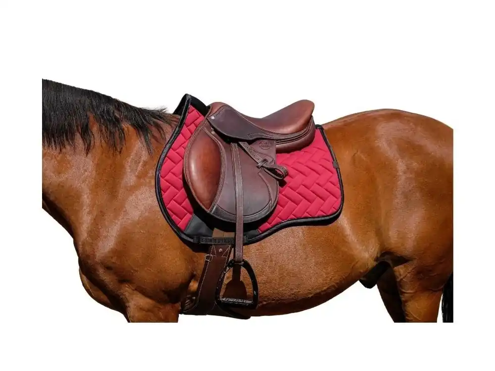 Finální Výprodej Všestranná podsedlová dečka EQUITHEME Impulsion vínová VS