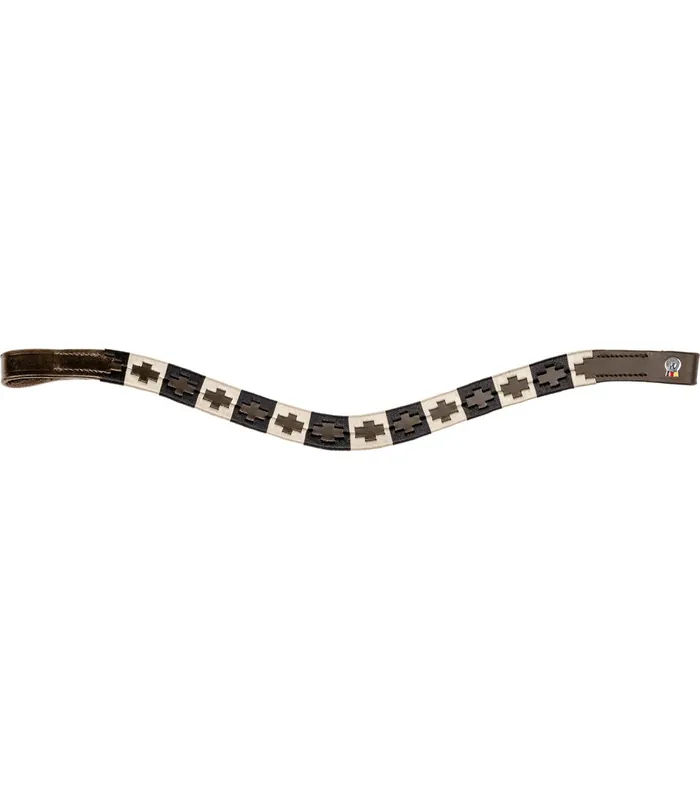 Ověřený Waldhausen čelenka X-Line Polo brown - black/beige