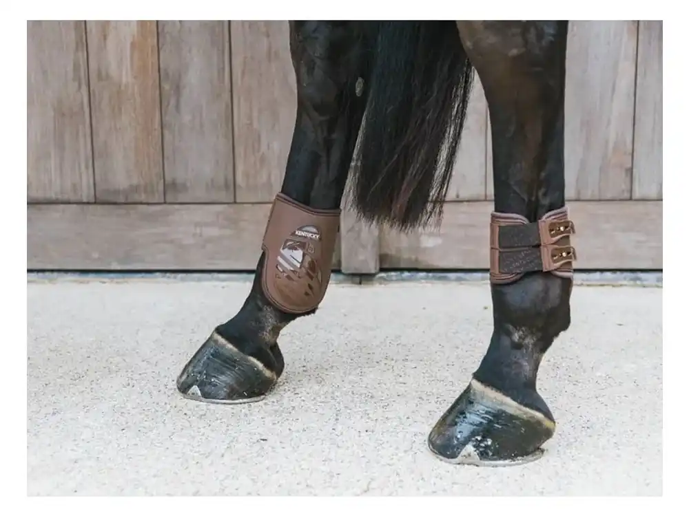 Strouhačky KENTUCKY Elastic - hnědé M Akční Nabídka