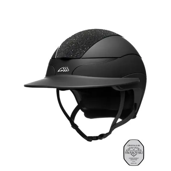 Značkový Jezdecká helma Equiline Xanto Swarovski Top and Logo Sun Visor