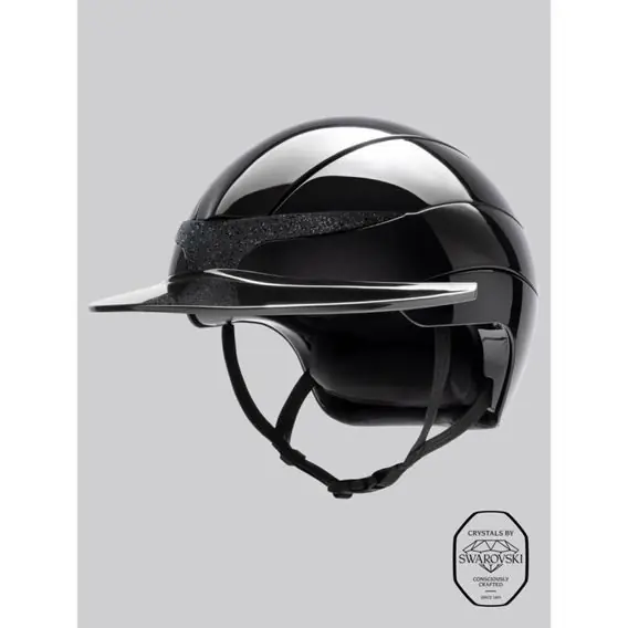 Jezdecká helma Equiline Xanto Swarovski Frieze Sun Visor Omezená Nabídka