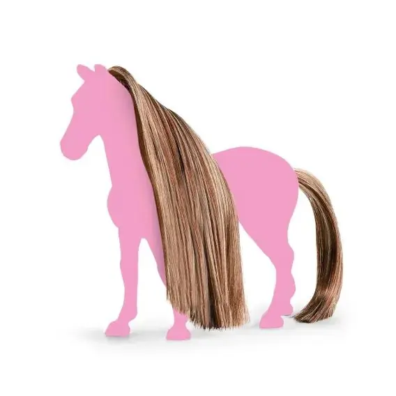 Schleich 42653 - Hnědozlatavé doplňky na ocas a hřívu Rychlé Dodání