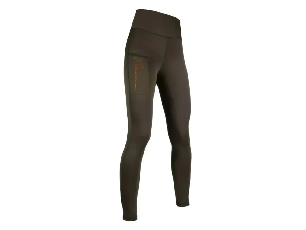 Dětské legíny HKM Equestrian green Originální