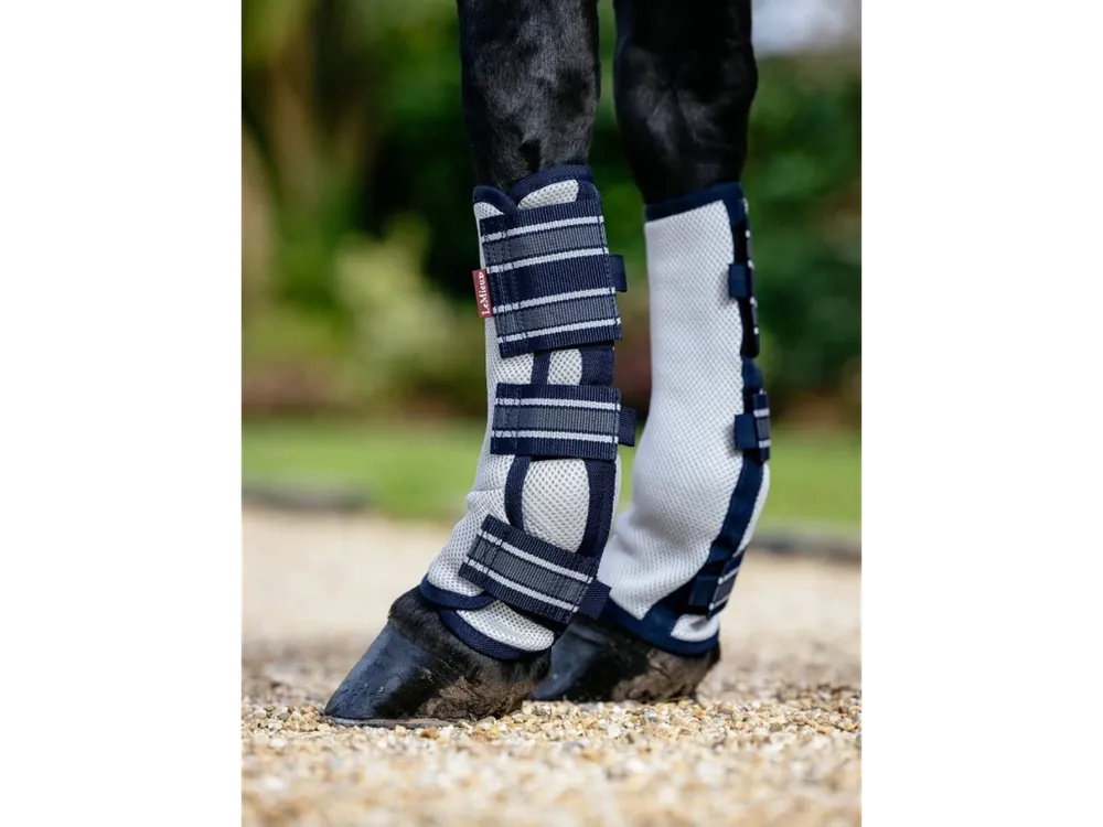 Prodyšné pastevní kamaše proti hmyzu LeMieux Arika Mesh Fly Boots, Navy Levný