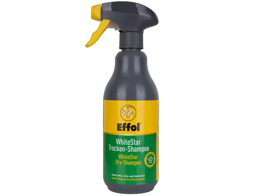 Nová Kolekce EFFOL White Star Dry Shampoo - suchý šampon pro bílé koně suchý šampon pro výrazně bílou a čistou srst