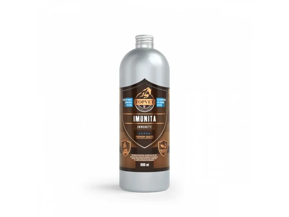 Imunita TOPVET sirup 1000ml „bylinný sirup pro koně na podporu imunity a obranyschopnosti“ Horká Nabídka
