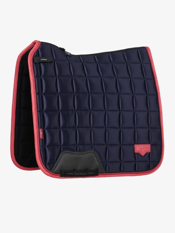 Drezurní podsedlová dečka LeMieux Loire Classic - Navy/Cranberry Finální Výprodej